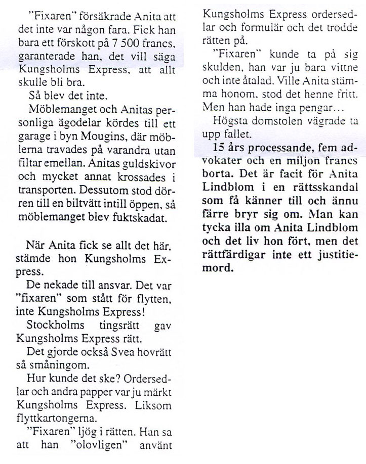 Auszug aus dem Orig.-Artikel des schwedischen Wochenblattes "Aaret Runt"